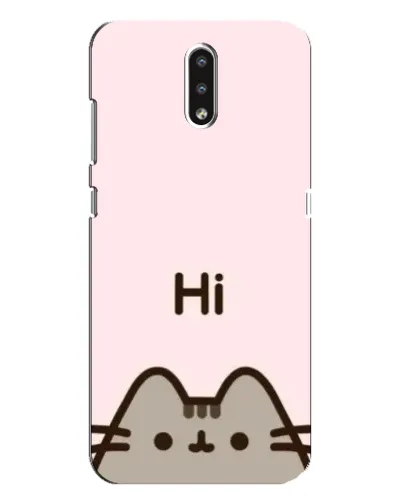 Чехол для Nokia 2.3 с картинкой «Пушин говорит Hi»