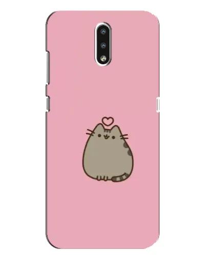 Чехол для Nokia 2.3 с картинкой «Pusheen сердце»