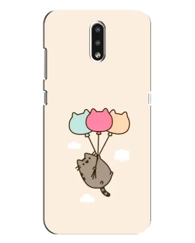 Чехол для Nokia 2.3 с картинкой «Пушин на шариках»