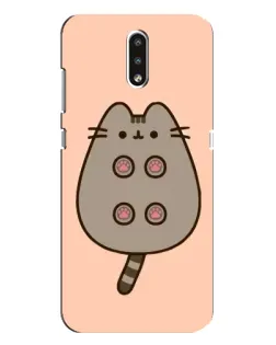 Чехол для Nokia 2.3 с картинкой «Пушин пузиком кверху»