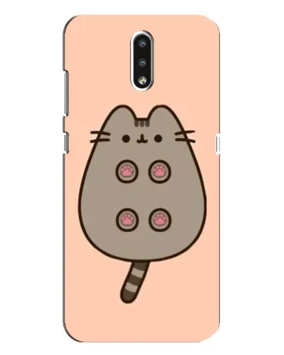 Чехол для Nokia 2.3 с картинкой «Пушин пузиком кверху»