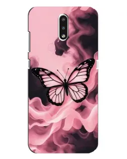 Чохол для Nokia 2.3 з картинкою «Метелик у диму»