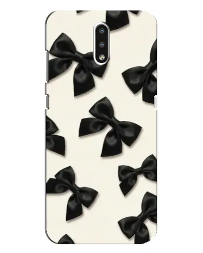 Чохол для Nokia 2.3 з картинкою «Чорні бантики»