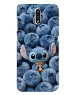 Чехол для Nokia 2.3 с картинкой «Стич и голубика» Чехол для Nokia 2.3 с картинкой «Стич и голубика»