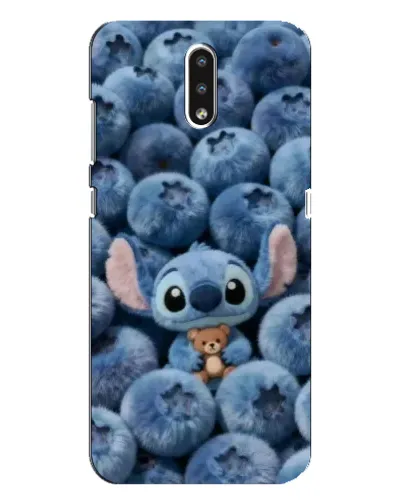 Чехол для Nokia 2.3 с картинкой «Стич и голубика»