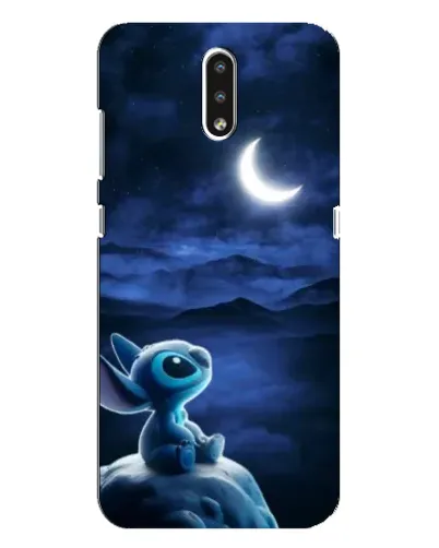 Чехол для Nokia 2.3 с картинкой «Лунная ночь Стича»