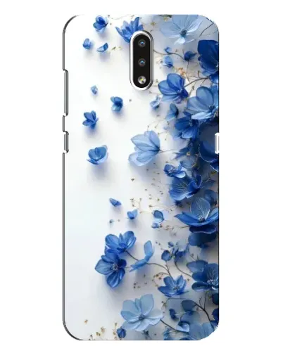Чехол для Nokia 2.3 с картинкой «Голубой цветочный каскад» Чехол для Nokia 2.3 с картинкой «Голубой цветочный каскад»