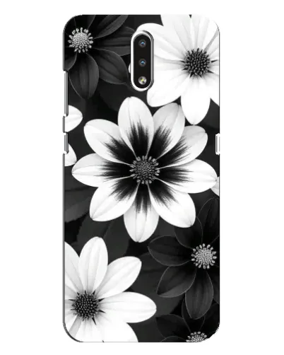 Чехол для Nokia 2.3 с картинкой «Монохромные астры» Чехол для Nokia 2.3 с картинкой «Монохромные астры»