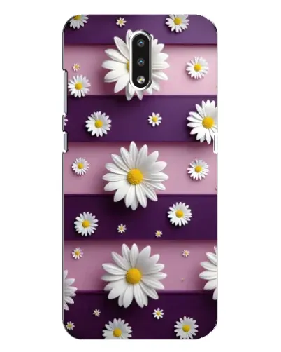 Чехол для Nokia 2.3 с картинкой «Ромашки на фиолетовом» Чехол для Nokia 2.3 с картинкой «Ромашки на фиолетовом»