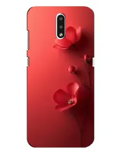 Чехол для Nokia 2.3 с картинкой «Маковые соцветия»