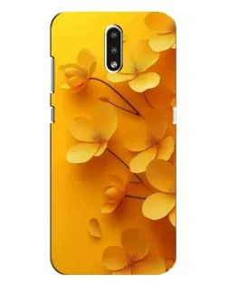 Чехол для Nokia 2.3 с картинкой «Золотые лепестки»