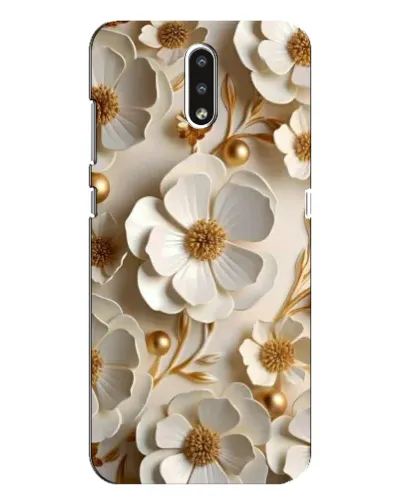 Чехол для Nokia 2.3 с картинкой «Белие бумажние цвети» Чехол для Nokia 2.3 с картинкой «Белие бумажние цвети»