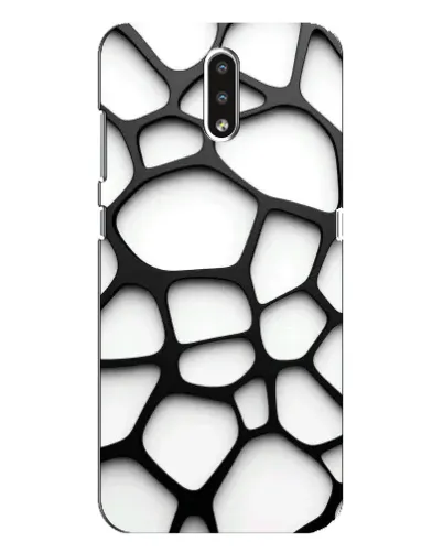 Чохол для Nokia 2.3 з картинкою «Біла об'ємна сітка»