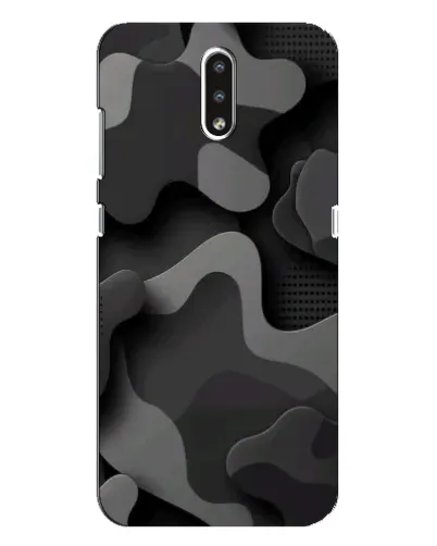 Чохол для Nokia 2.3 з картинкою «Темний абстрактний камуфляж»