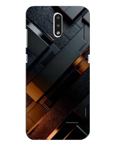 Чохол для Nokia 2.3 з картинкою «Чорні геометричні блоки»