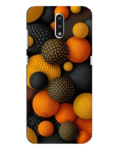 Чохол для Nokia 2.3 з картинкою «Об'ємні помаранчеві сфери»