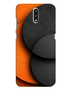 Чохол для Nokia 2.3 з картинкою «Геометрія помаранчевих кіл»