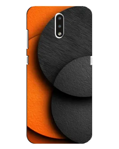 Чохол для Nokia 2.3 з картинкою «Геометрія помаранчевих кіл»