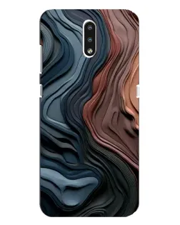 Чохол для Nokia 2.3 з картинкою «Кольорові хвилі каньйону»