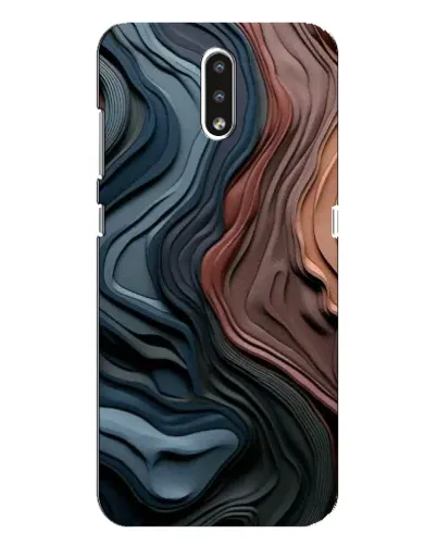 Чохол для Nokia 2.3 з картинкою «Кольорові хвилі каньйону»
