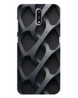 Чохол для Nokia 2.3 з картинкою «Об'ємне сіре плетіння»
