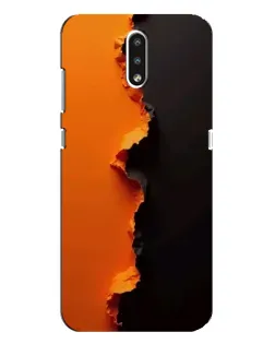 Чохол для Nokia 2.3 з картинкою «Помаранчевий розлом»