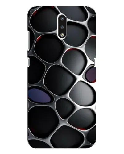 Чохол для Nokia 2.3 з картинкою «Об'ємна темна решітка»
