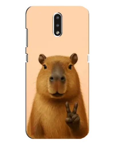 Чехол для Nokia 2.3 с картинкой «Капибара виктория»