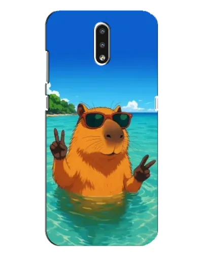 Чехол для Nokia 2.3 с картинкой «Морская капибара»