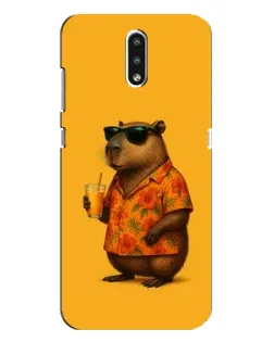 Чехол для Nokia 2.3 с картинкой «Капибара на отдыхе»
