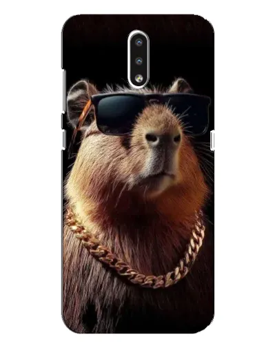 Чехол для Nokia 2.3 с картинкой «Капибара золотая цепь»