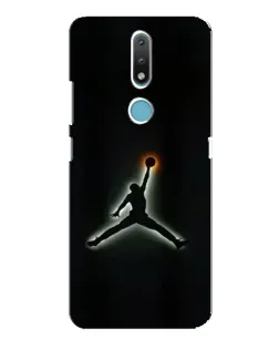 Чехол для Nokia 2.4 с картинкой «Jordan Gradient Logo»