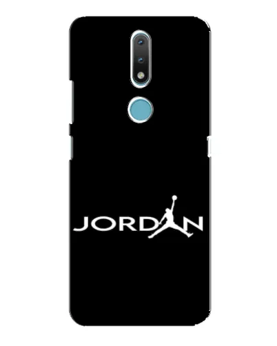 Чехол для Nokia 2.4 с картинкой «Jordan White Logo»