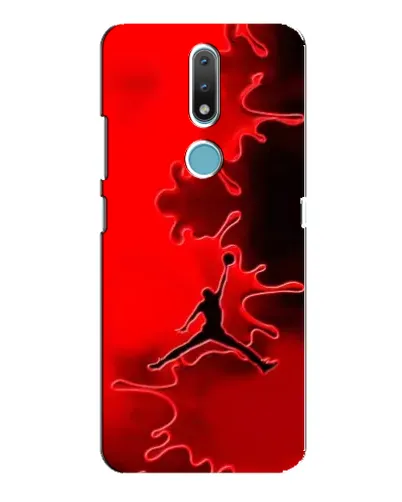 Чехол для Nokia 2.4 с картинкой «Jordan Red Smoke»