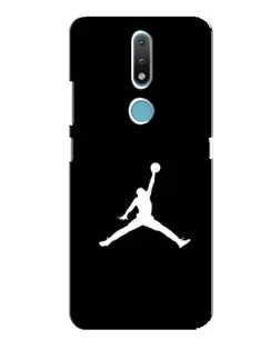 Чехол для Nokia 2.4 с картинкой «Jordan Silhouette»