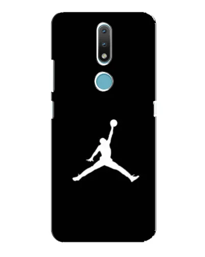 Чехол для Nokia 2.4 с картинкой «Jordan Silhouette»
