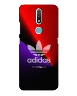 Чехол для Nokia 2.4 с картинкой «Adidas Red Neon»