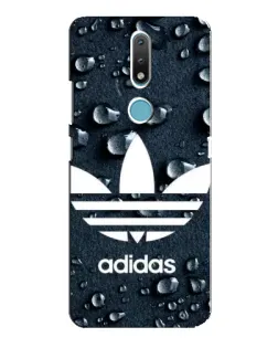 Чехол для Nokia 2.4 с картинкой «Adidas Trefoil Blue»