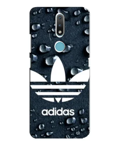 Чехол для Nokia 2.4 с картинкой «Adidas Trefoil Blue»