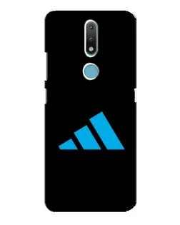 Чехол для Nokia 2.4 с картинкой «Adidas Cyan Logo»