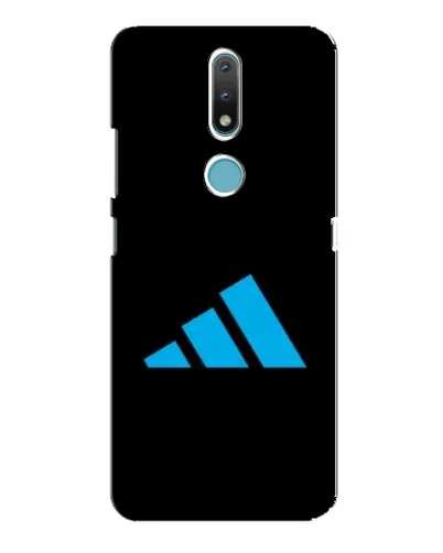 Чехол для Nokia 2.4 с картинкой «Adidas Cyan Logo»