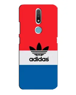 Чехол для Nokia 2.4 с картинкой «Ретро блоки Adidas»