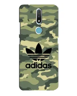 Чехол для Nokia 2.4 с картинкой «Милитари стиль Adidas»