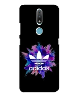 Чехол для Nokia 2.4 с картинкой «Взрыв красок Adidas»