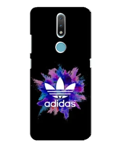 Чехол для Nokia 2.4 с картинкой «Взрыв красок Adidas»