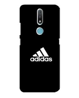 Чехол для Nokia 2.4 с картинкой «Черная классика Adidas»