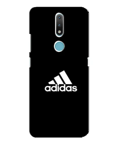 Чехол для Nokia 2.4 с картинкой «Черная классика Adidas»