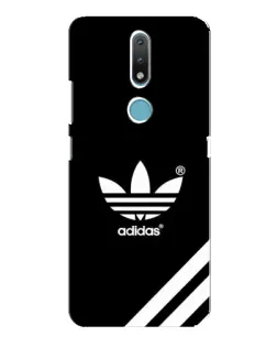 Чехол для Nokia 2.4 с картинкой «Adidas с диагональными полосами»
