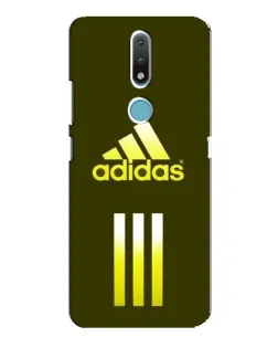 Чехол для Nokia 2.4 с картинкой «Оливковый градиент Adidas»