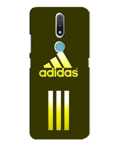 Чехол для Nokia 2.4 с картинкой «Оливковый градиент Adidas»